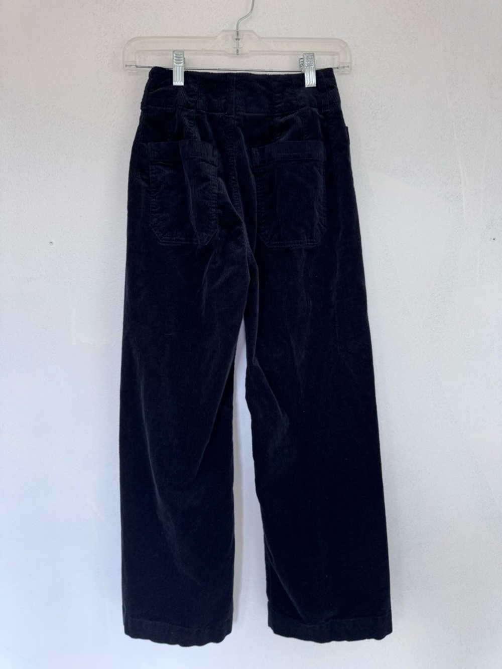 Anthropologie Maeve Colette Corduroy Full Length Wide-Leg Pants Black size 25 - Picture 9 of 10